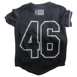 Boy’s NBA Official Black & White Button Up Jersey "46" S(8)